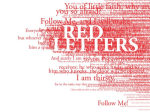 The Red Letters of Jesus | Considering the Words and Works of Jesus Christ